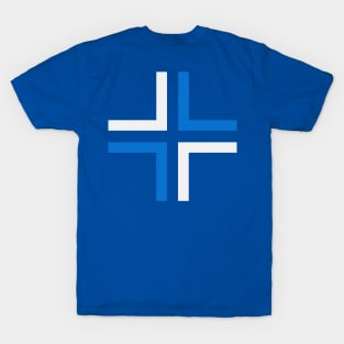Crossroads blue white T-Shirt